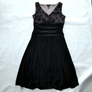 CHAPS Cocktail Lace Dress V-Neck Sleeveless